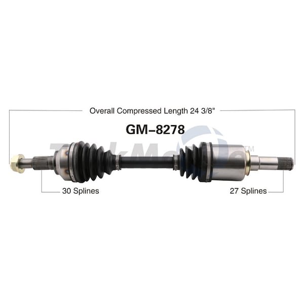 Surtrack Axle Cv Axle Shaft, Gm-8278 GM-8278 - main